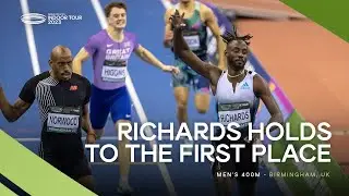 World indoor champion Richards 🇹🇹 for the win in the mens 400m 🔥 | World Indoor Tour 2023