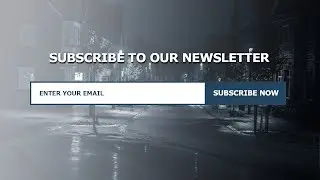 Responsive Newsletter Section Using Only HTML , CSS & Bootstrap