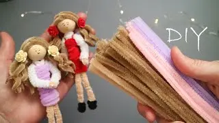 💜LOVELY💜 Pipe cleaner DOLLS that you can play with