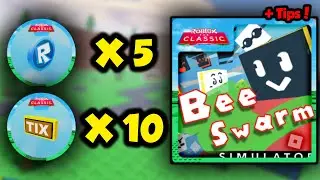 How to get ALL x5 TOKENS + x10 TIX in BEE SWARM SIMULATOR (ROBLOX The Classic Event)