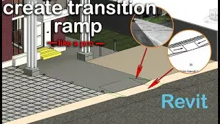 How to create a transition Ramp in Revit - beginners tutorial