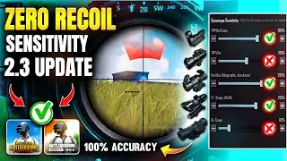 BGMI Best Sensitivity settings for all devices | 2.3 pubg mobile sensitivity settings 2022 codes 🔥