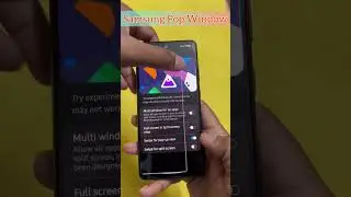 How to use Pop up window on Samsung 