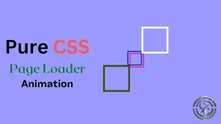 Simple Page Loader Animation using HTML and CSS only  |   Creative JS Coder