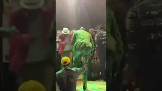 Embarambamba knocks one of his fans while preforming