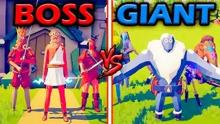 BOSS UNITS TEAM vs GIANT TEAM - Totally Accurate Battle Simulator | TABS