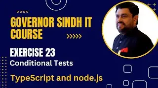 Governor IT Course | Practice Exercise 23 (Conditional Tests) | TypeScript and Node.js