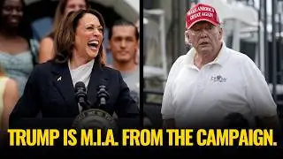 Trump Abandons Campaign to Golf and Post Unhinged Truths, While Kamala Rockets Ahead