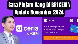 Cara Pinjam Uang Di BRI CERIA Update November 2024 || Pinjaman Online BRI Ceria Tanpa Agunan