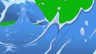 Футажи на зелёном фоне Эффекты изгиба воды и Земли Water Bending and Earth Bending Effects Green