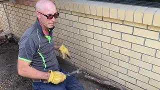 Termite barrier install with Termidor HE