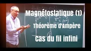 MP/PC/PSI-Cours Magnétostatique - Comment utiliser le théorème d'Ampère ?(1/5) Cas du fil infini