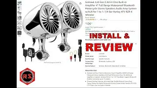 Go Hawk motorcycle speakers Install & review