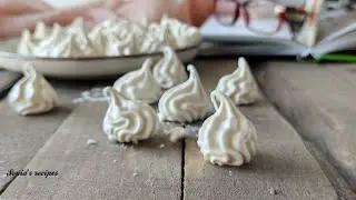 Easy meringue recipe, with 3 ingredients. How to Make perfect Meringue