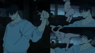 Toji playing with rabbits in slow mo | Wholesome Moment