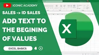 Adding Text to The Begining of The Values in Excel