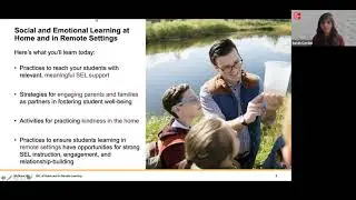 SEL Speaker Series | SEL For Remote Learning and Home