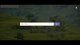 Full Screen overlay search box | HTML,CSS and JavaScript