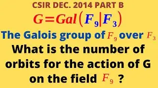 Number of orbits for the action of Galois group on a finite field