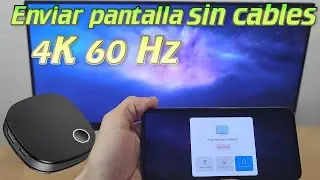 Comparte la Pantalla y Audio 4K-60HZ sin cables de Android Windows Apple con ProScreenCast SC01