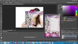 Как вставить фото в рамку.Используем фотошоп СС 2014