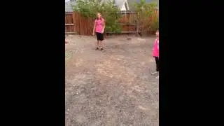 Mom gets kicked in the face