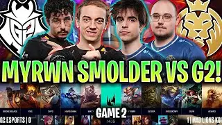 MYRWN SACA SU SMOLDER TOP CONTRA G2! | G2 vs MDK Game 2 LEC SEASON FINALS 2024 ESPAÑOL LVP