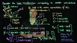 Rotation Matrices in Two Dimensional Space