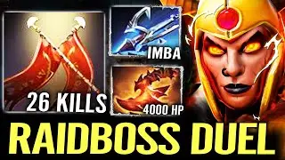 4000 HP Legion Commander Dota 2 - Overwhelming Blink + Harpoon Combo Raidboss Duel