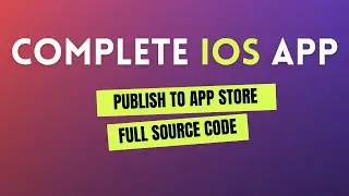 🔴 Developing a complete ios app from scratch & publishing to ios store (app store) [Live]