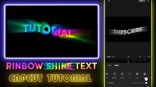How to Make RINBOW SHINE TEXT in CapCut | CapCut AMV Tutorial