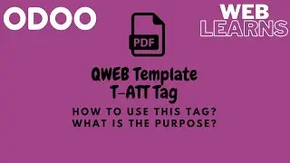 Odoo t-att tag in qweb template | Change attribute values in qweb template | Qweb Template