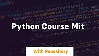 python course mit