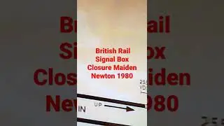 British Rail Signal  Box Closure Maiden Newton For Alistair A days Working 1980s Alrxander 🆓 Sub