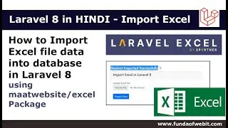 Laravel 8 in HINDI - How to Import Excel file data into database in laravel 8 | Import Excel Hindi