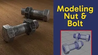 Maya Nut and Bolt Modeling Tutorial for Beginners - Create 3D Hardware from Scratch