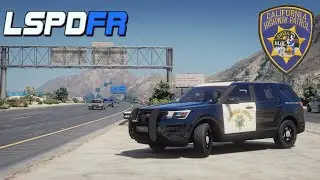 Felony Traffic Stop and Pursuit! | CHP Patrol | GTA 5 LSPDFR | English