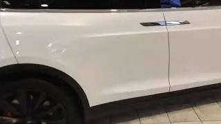 Tesla Model X P100D Ludicrous just charging in Lenox Mall in Buckhead Atlanta, Georgia