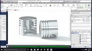 AutoCAD 3D Modeling – Piston Tutorial – 4 Stroke Engine - Part 1