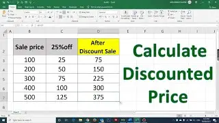 How to calculate discount rate or price in Excel Calculate Percentage Discount in Excel | discount