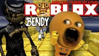 Annoying Orange Plays - ROBLOX: Temple Run 2 - Attack of Bendy!