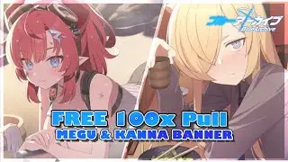 Dapet apa di 100x Free Pull Megu and Kanna Banner Blue Archive !!!