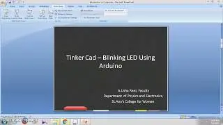 Tinkercad-Blinking LED using Arduino