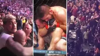 Conor McGregor attacks khabibs team after tapping out and losing fight