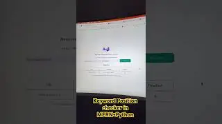 Keyword Position checker in MERN+Python #python #coding