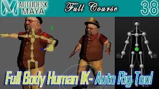How to create Full Body Human IK Rig using Maya's HumanIK Auto Rigging Tool | HumanIK Tool | ML-38
