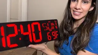 XREXS Large Digital Wall Clock with Bluetooth Sync Review #amazon #earnscommissions