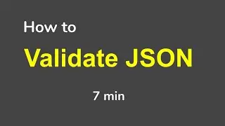 JSON Beginner Tutorial | How to validate JSON