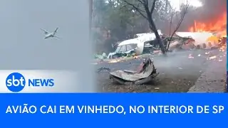 Avião cai em Vinhedo, no interior de SP; Aeronave fazia o trajeto entre Cascavel e Guarulhos