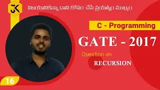 C Programming || Question on Function Call's and POST Decrement Operators || GATE 2017 Solution